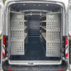 16.5-inch deep steel van shelving system for American work vans
