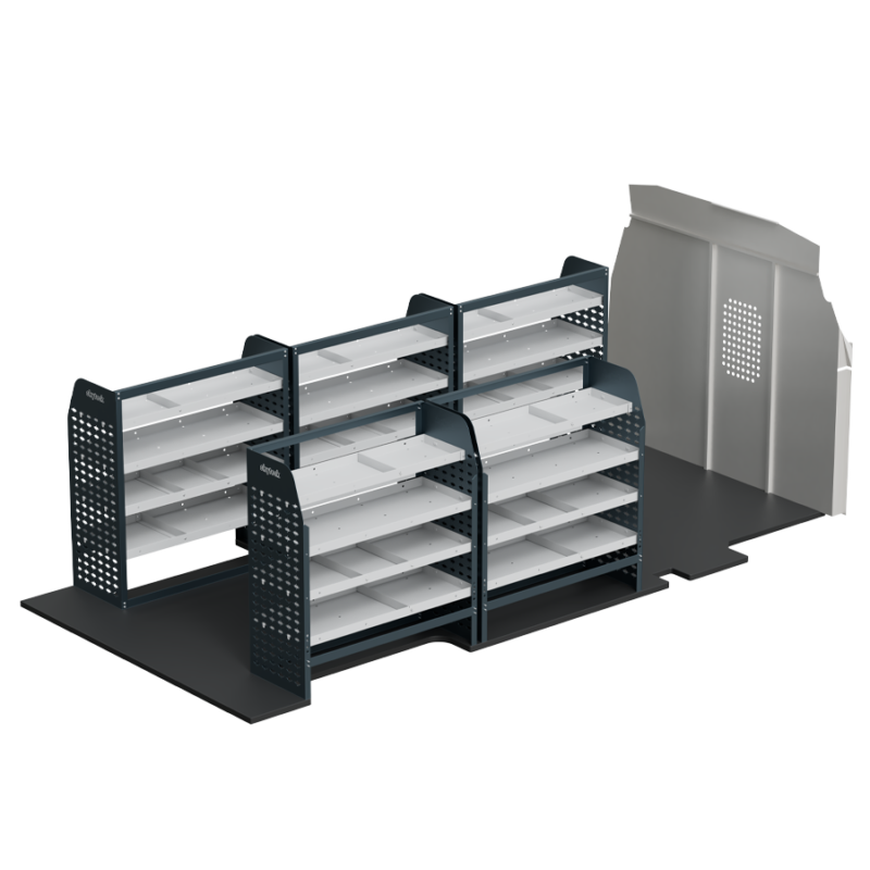 Plumber Van Shelving Systems for Ram ProMaster long 159″ WB