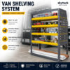 half leg van shelving