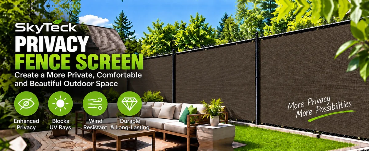 fence screen brown color