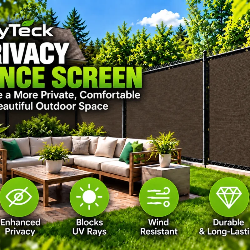 fence screen brown color