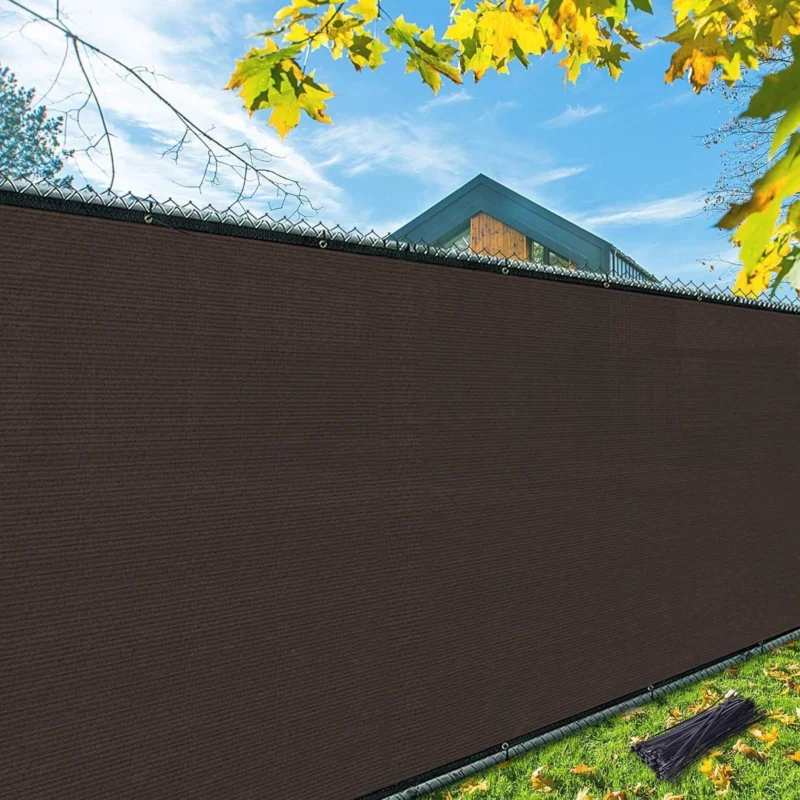 Fence screen brown color