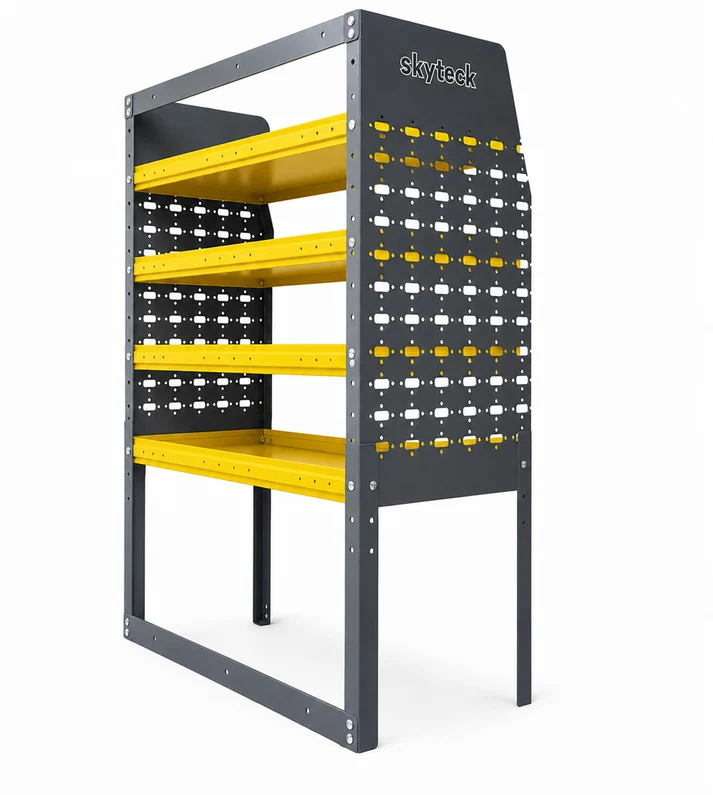 half leg van shelving system