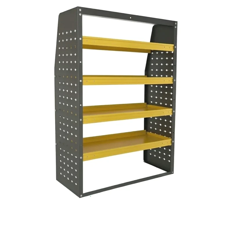 48″H Heavy-Duty Van Shelving |For HVAC, Electrical & Service Professionals– 42.5″W × 16.5″ D Steel Rack for Transit, ProMaster, Express, Savana – Universal Contractor Van Storage