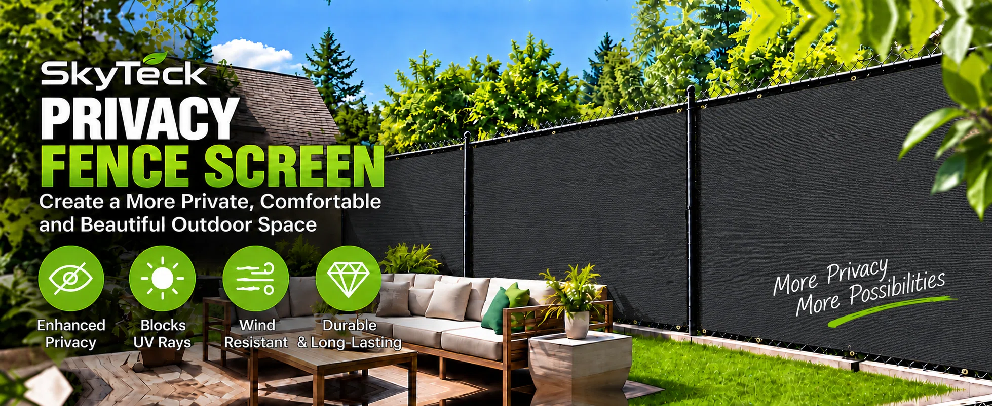 Privancy fence creen