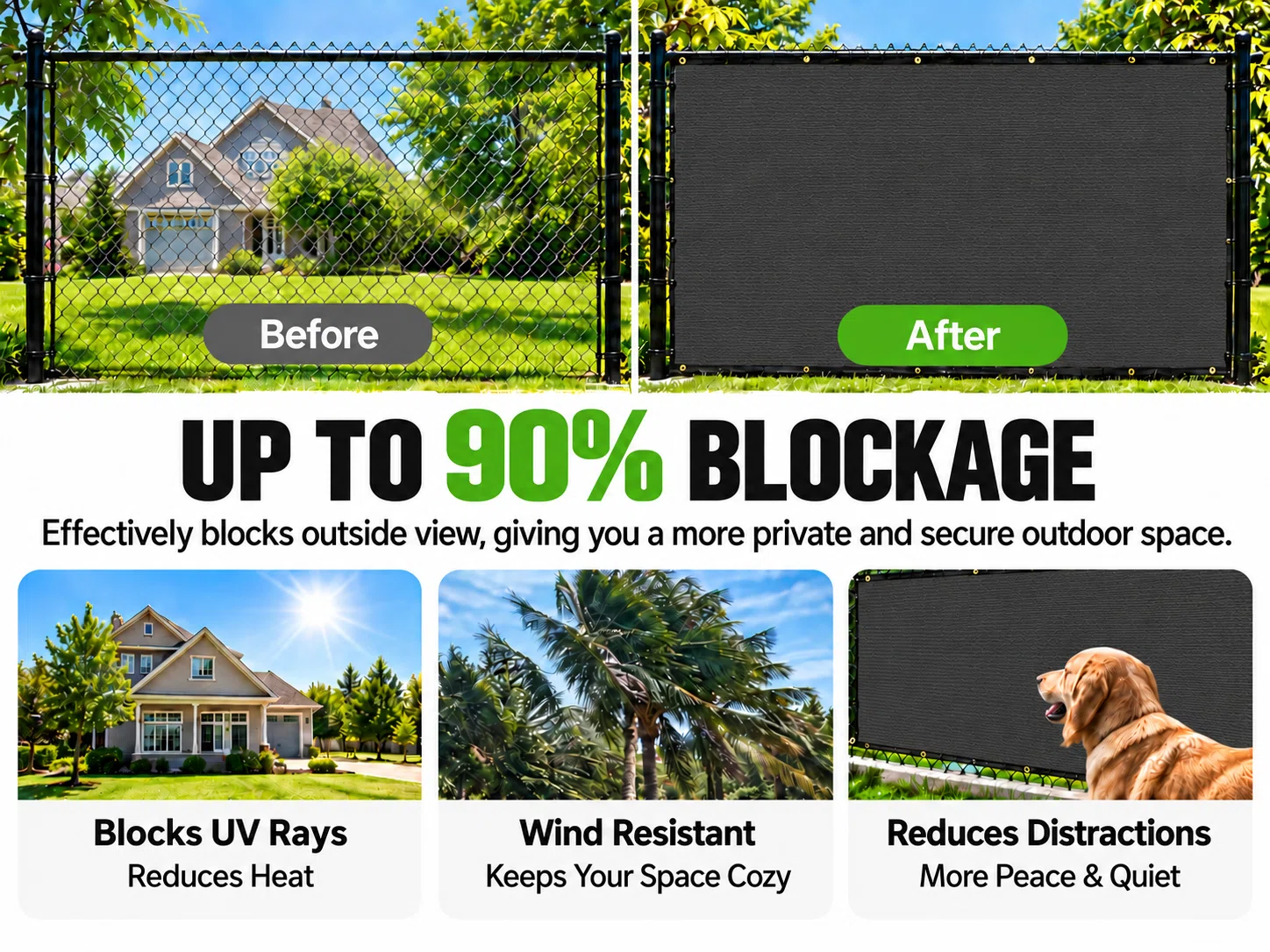 Privancy fence creen